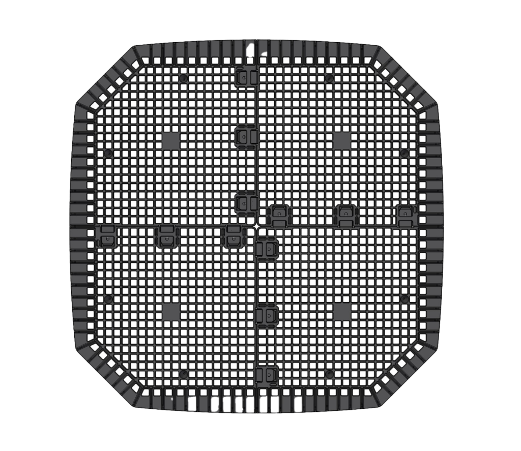 Grille de fond pour composteur