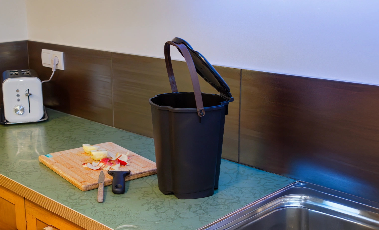 Bio seau pour biodéchets quadria