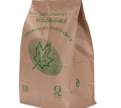 Tout-Vert 8 L papier compostable Caddy sacs poubelles avec 50 Sacs Marron 