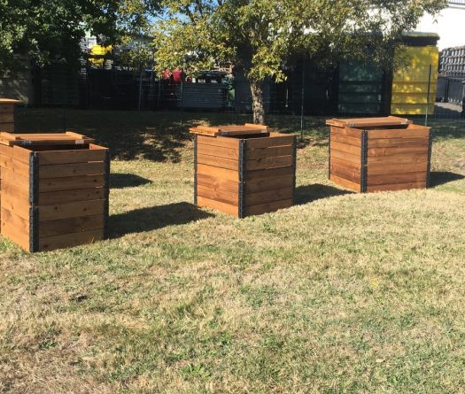 Composteur bois 700 litres, Bac à compost - OOGarden